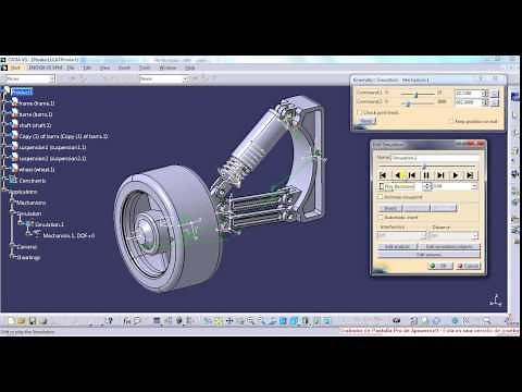vehicle Suspension Catia CAD