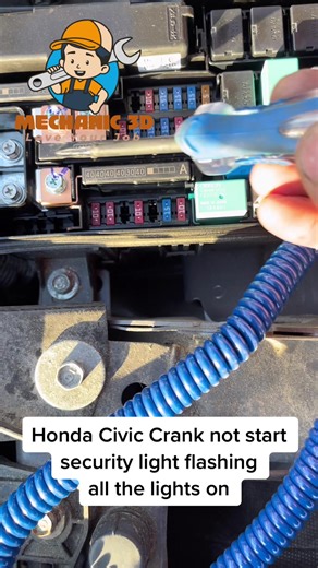 Troubleshooting Honda Civic Crank No Start with Security Light Flashing