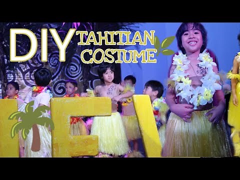 HOW TO MAKE A GRASS SKIRT/TAHITIAN COSTUME + MADE WITH LOVE