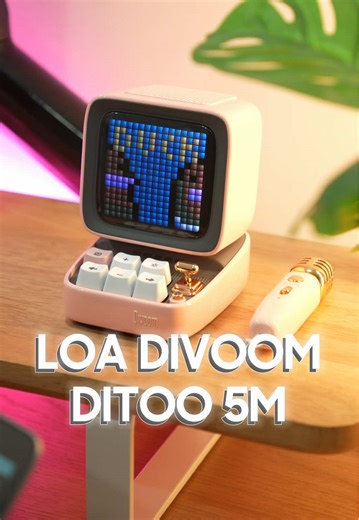 Món đồ setup đẹp và bền bỉ mà bạn cần phải có loa Divoom Ditoo 5M #learnontiktok #thanhcongnghe #divoom #setup