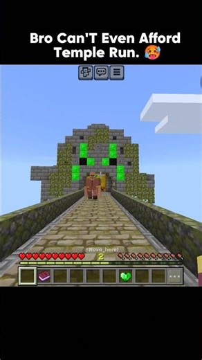 minecraft🔥funny temple run race with Glom #minecraft #ytshorts #temple