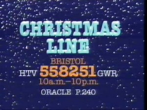 HTV West Christmas Line 1988 (ITV UK)