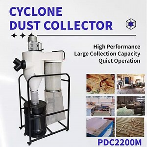 PDC2200M Woodworking Silent Dust Collector Cyclone Manual Operation Industrial Vacuum Cleaner