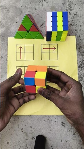 2 by 2 Rubik's Cube Slove In Magic Way🔥🙀 #shorts #viral #tricks