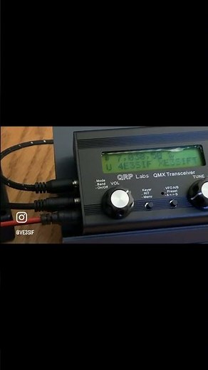 QRP labs QMX transceiver CWT contact #hamradio #qrp #morsecode