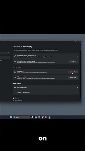 How to Reset Your PC in Windows 11 #windowstips
