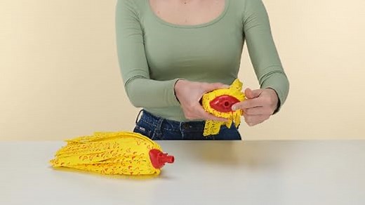 Vileda SuperMocio Soft Wischmopp Ersatzkopf, Moppkopf aus 30% Mikrofasern, effizient gegen fetthaltigen Schmutz und Flecken, 2er Vorteilspack