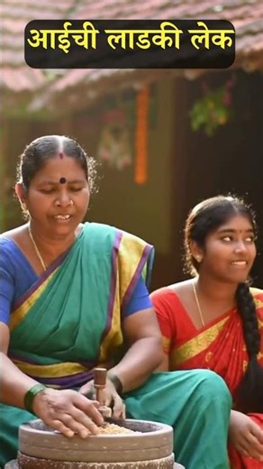 आईची लाडकी लेक… जात्यावरची गोड ओवी | Kusum Bhalsing #marathi