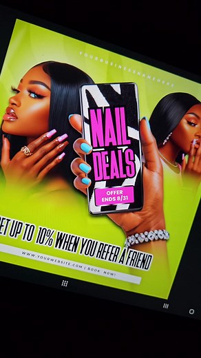 Nail Flyer Design in Canva #canvadesign #canvatemplates #canvatutorial