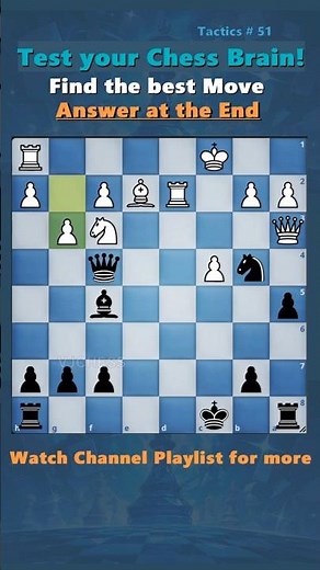 Tactics 51 #chesstactics #chessimprovement #chess