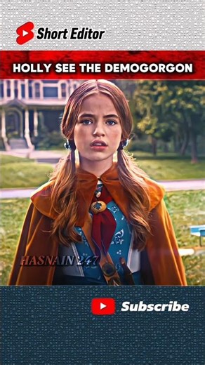 Little Holly see the Demogorgon 💀🔥 Little girl and Demogorgon #strangerthings #shorts #edit