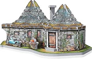 Wrebbit 3D Harry Potter Hagrid’s Hut Puzzle, 270 Pieces, Real Jigsaw Puzzle for Adults and Teens, Paper, Beginner