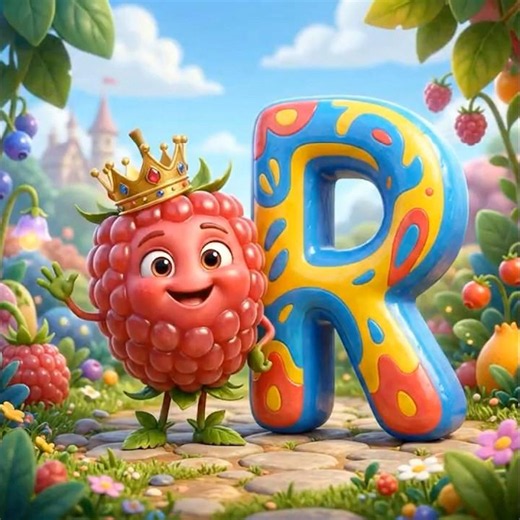 Berry’s ABC Adventure! Learn R, S, T, U & V with Fun Words 🌈 #shorts #youtubeshorts