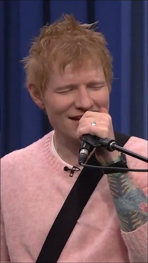 Ed Sheeran shows how he layers and builds "Shape of You" using his looping station to Jimmy!