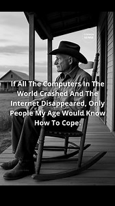 If all the computers in the world crashed and the internet disappeared, only people my age would know how to cope. | Common Sense