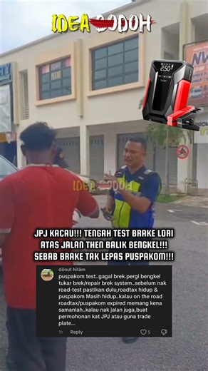DRIVER LORI SOUND JPJ SENGAJA CARI MAKAN "TENGAH BAIKI LORI, TEST BRAKE ATAS JALAN PUN SALAH"