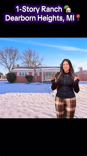 Mana Alrobaye | Real Estate on Instagram: "Enjoy this 1-story Ranch🏡 in Dearborn Heights 📍in the area of Joy Road and Inkster 📍this home features 1053 ft.² of living space and four bedrooms and 2 1/2 bathrooms. It has been completely remodeled in 2025 with a fully finished basement for extra living space give us a call today 📞 (248)416-7498 ￼￼#residentialproperty #homesforsale #reels #holidays #realestate"