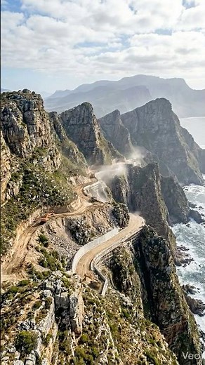 Impossible Cliff Road Built From Scratch #shorts #engineering #construction