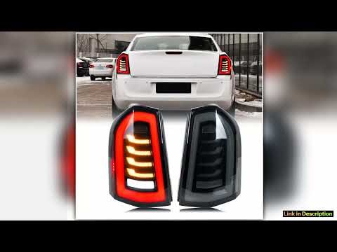 LED Tail Lights for Chrysler 300 300C 300S 20112014 Dynamic Signal Startup Animation Grey Pair