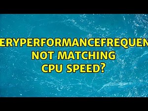 QueryPerformanceFrequency not matching CPU speed?