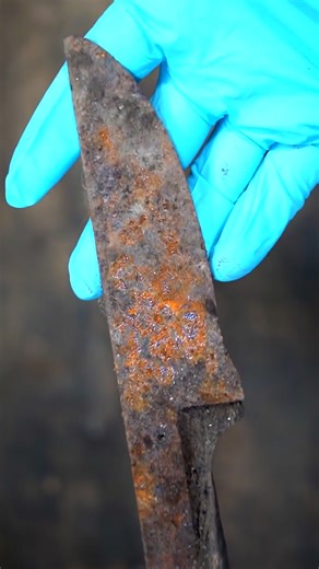 Restoration Antique Rusty Butcher Knife 1 | DIY & Crafts