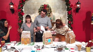 102K views · 546 reactions | The race is on! Holiday #GingerbreadShowdown judges, Maneet Chauhan, Mary Berg & Adam Young (Sift Bake Shop Mystic), compete to see who can decorate the most-festive holiday gingerbread house (& @realpaigedavis is judging!). Holiday #GingerbreadShowdown > Sundays 10|9c Get more holiday cookie inspiration in the #FoodNetworkKitchen app! | Food Network | Facebook