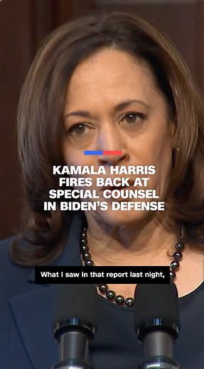 21K views · 1.2K reactions | Vice President Kamala Harris offered a forceful defense of President Joe Biden's mental acuity, lambasting special counsel Robert Hur's report as "gratuitous" and "politically motivated." https://cnn.it/4bpCy8e | CNN | Facebook