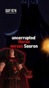 Uncorrupted Horus VS Dark Lord Sauron?! #warhammer40k #lotr