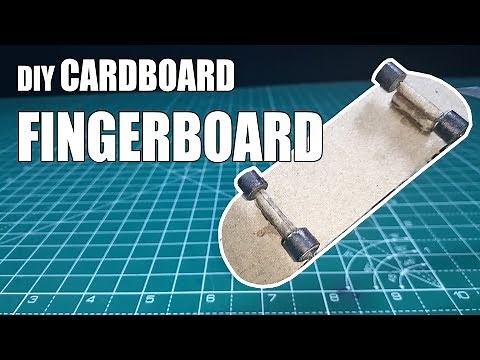 DIY cardboard FINGERBOARD [MUST WATCH]