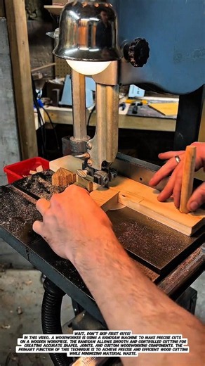 Incredible Bandsaw Technique! Precise Wood Cutting for Professional Woodworking.