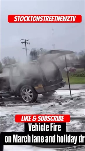 Vehicle Explosion Stockton California #breakingnews #bayarea #stockton #california #police #ice