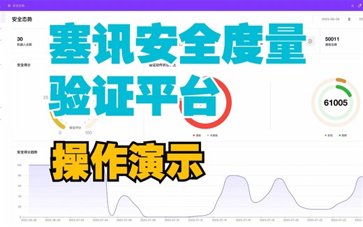 【操作演示】塞讯安全度量验证平台