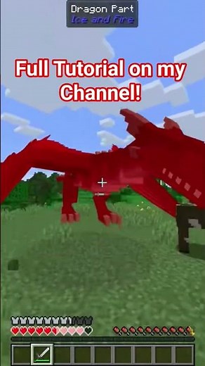 Tutorial for killing ice and fire dragons on my channel #dragon #minecraft #gaming