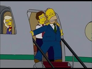 Homer gets kicked out of a plane