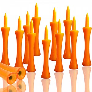 Amy Sport Golf Tees Step Down Plastic Unbreakable 50 Pack Reusable Bulk Professional Height Control Castle Tee for Practice