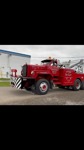 1959 Mack B-81 Wrecker truck tour preview #truck #trucks #trucking #trucker #truckdriver #macktrucks | Miss Flatbed Red