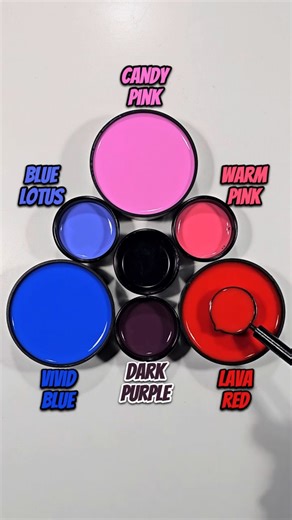 🍬Candy Pink + 🐋Vivid Blue + 🔥Lava Red - Sweet Meets Fire