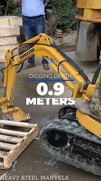 The World's Smallest Excavator (Komatsu PC01) #komatsu #miniexcavator