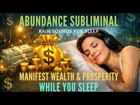 Abundance Subliminal 🌧️ Rain Sounds for Sleep | Manifest Wealth, Prosperity & Money While You Sleep