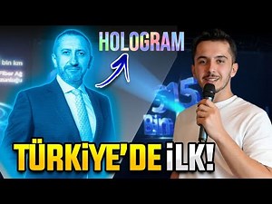 A first in Türkiye! We conducted an interview using hologram technology.