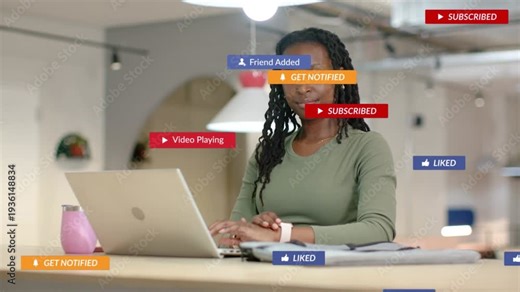 You clicking laptop in editing, making floating sub or chat bubbles on UI with alpha for compositing