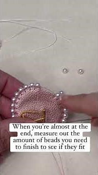 Beaded Blanket Stitch Edging