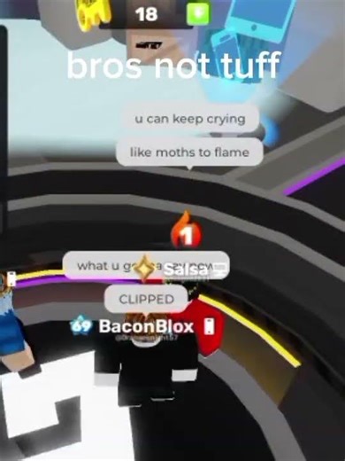 Clipped a random guy that was p2w and rude in Rivals #roblox#rivals#nottuff