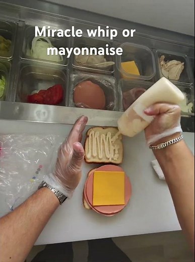 Miracle whip or mayo #gasstation #sandwich