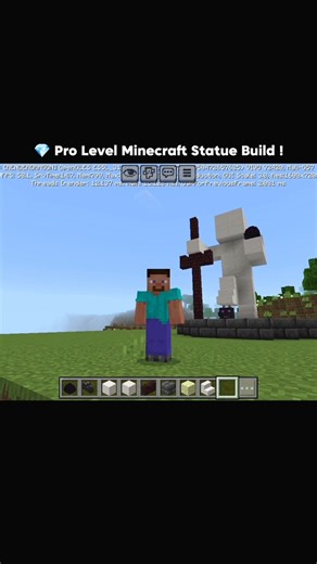 🔥 Building EPIC Minecraft GOD Statue 🗿 | Pro Level Build 😱 | #minecraft #build #statue