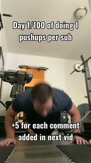 1/100 pushup challenge #pushups #gogym #workout#exercise #motivation