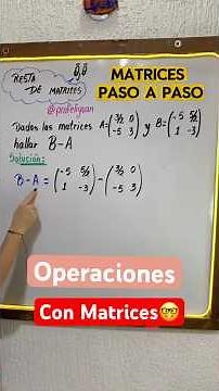 Let's subtract matrices step by step 🤓 #profeliyuan #thisishowyoulearn #profeliyuanmathematics