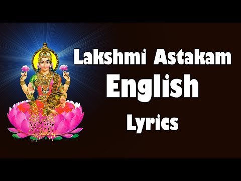 Sri Mahalakshmi Ashtakam English Lyrics - Easy to Learn - LAKSHMI DEVI - BHAKTI TV