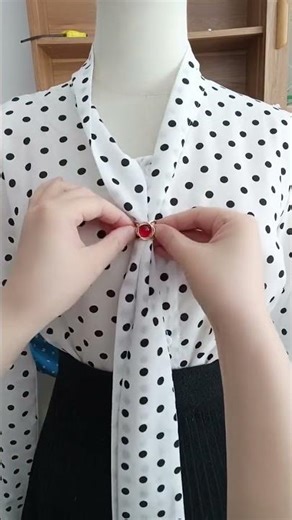 3 Cute Shirt Ribbon Styles 🎀 DIY Fashion Tip #shorts
