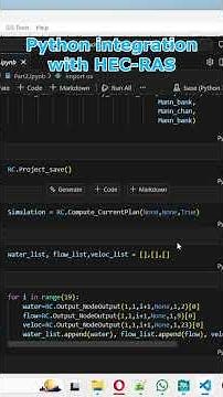 Know more about the integration of HECRAS with Python.